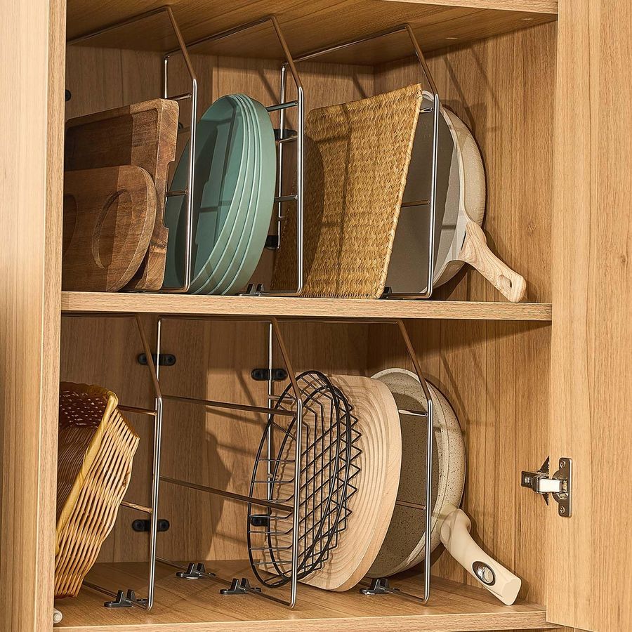 Kitchen Baking Sheet Organizer - 6 Pcs Baking Sheet Organizer 12