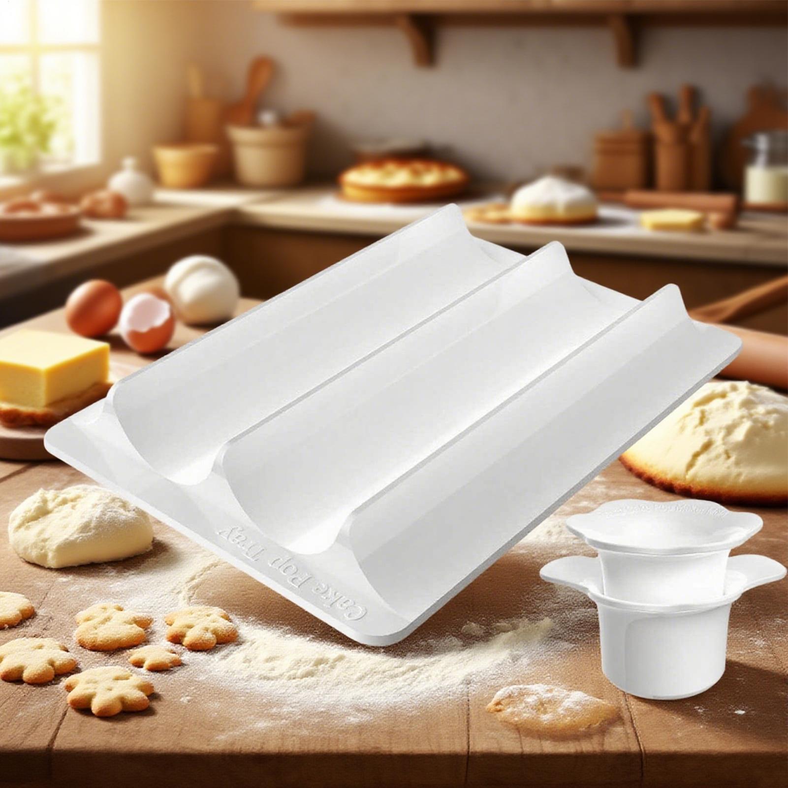 Kitchen Baking Tray Set - Cake Pop Molds Shapes Round Cookie