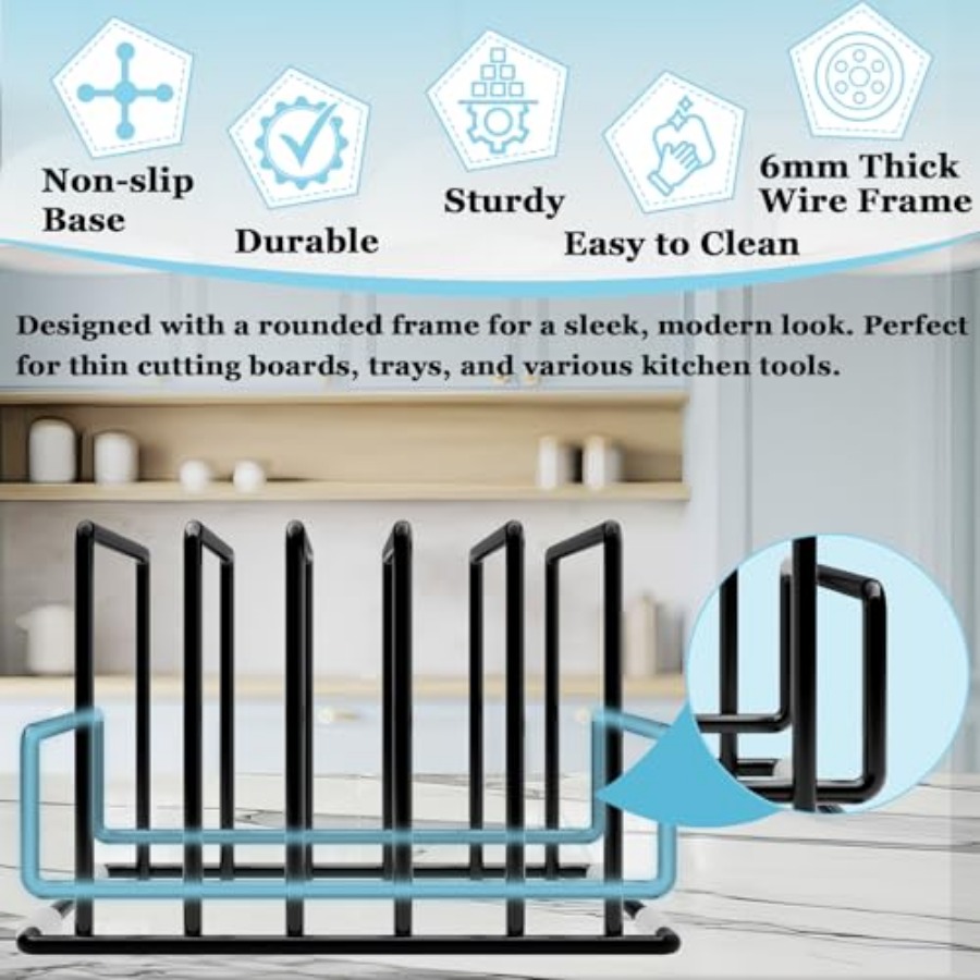 Cutting Board Organizer Rack w - Kitchen Baking Sheet Organizer 리뷰 및 가격