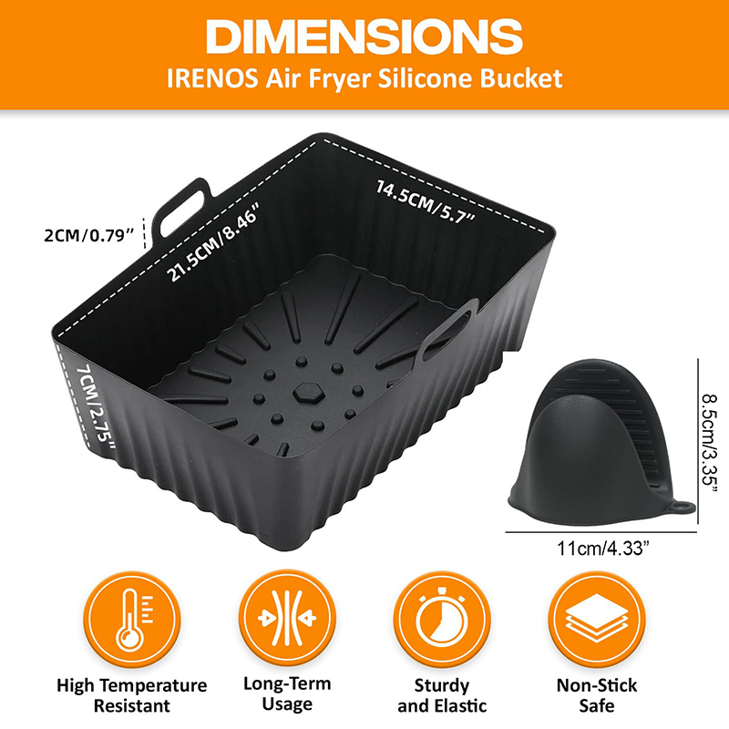 Silicone Air Fryer Liners Non- - Kitchen Baking Zone 리뷰 및 가격