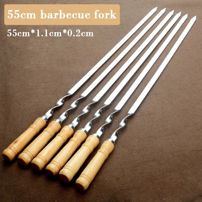 6pcs BBQ Skewer Stainless Stee - Kitchen Baking Sheet Organizer 리뷰 및 가격