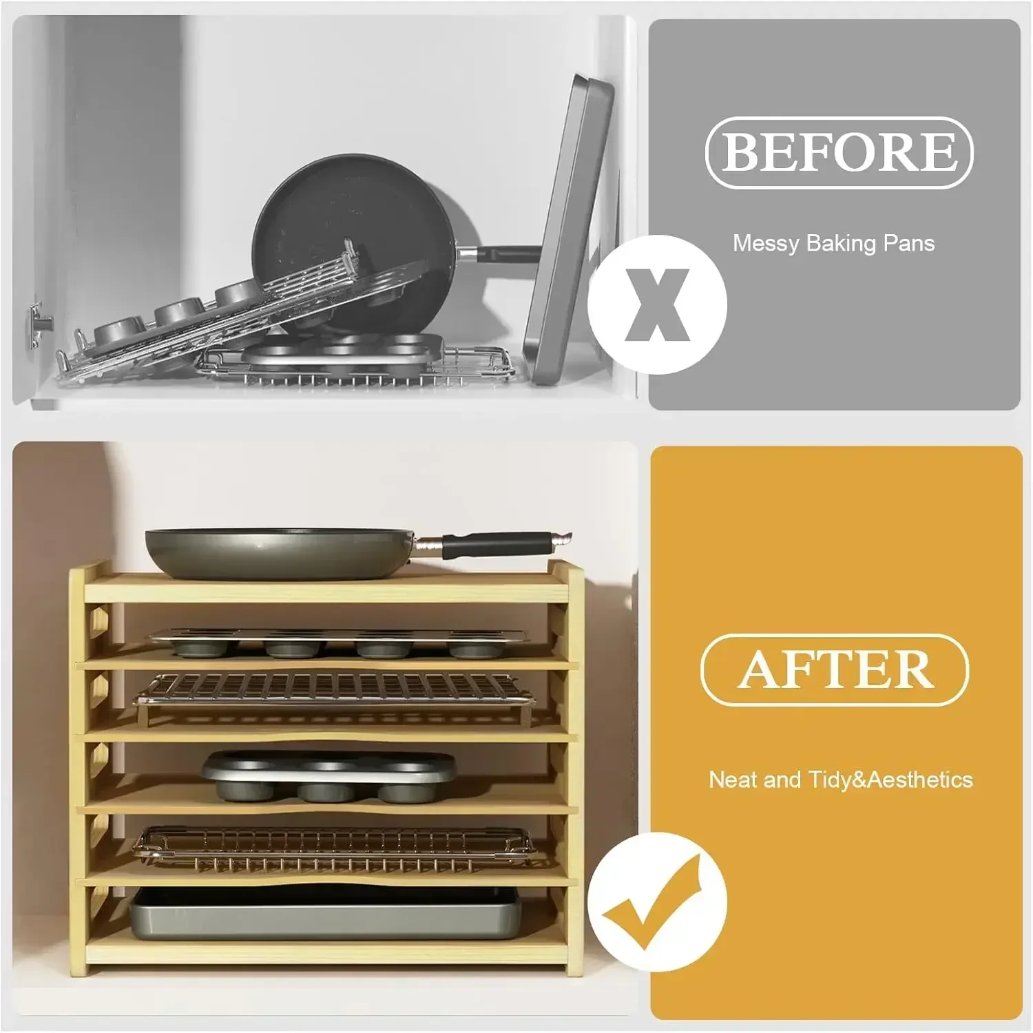 XMSJ-Sale6 Tier Wooden Cabinet - Kitchen Cabinet Baking Organizer 리뷰 및 가격