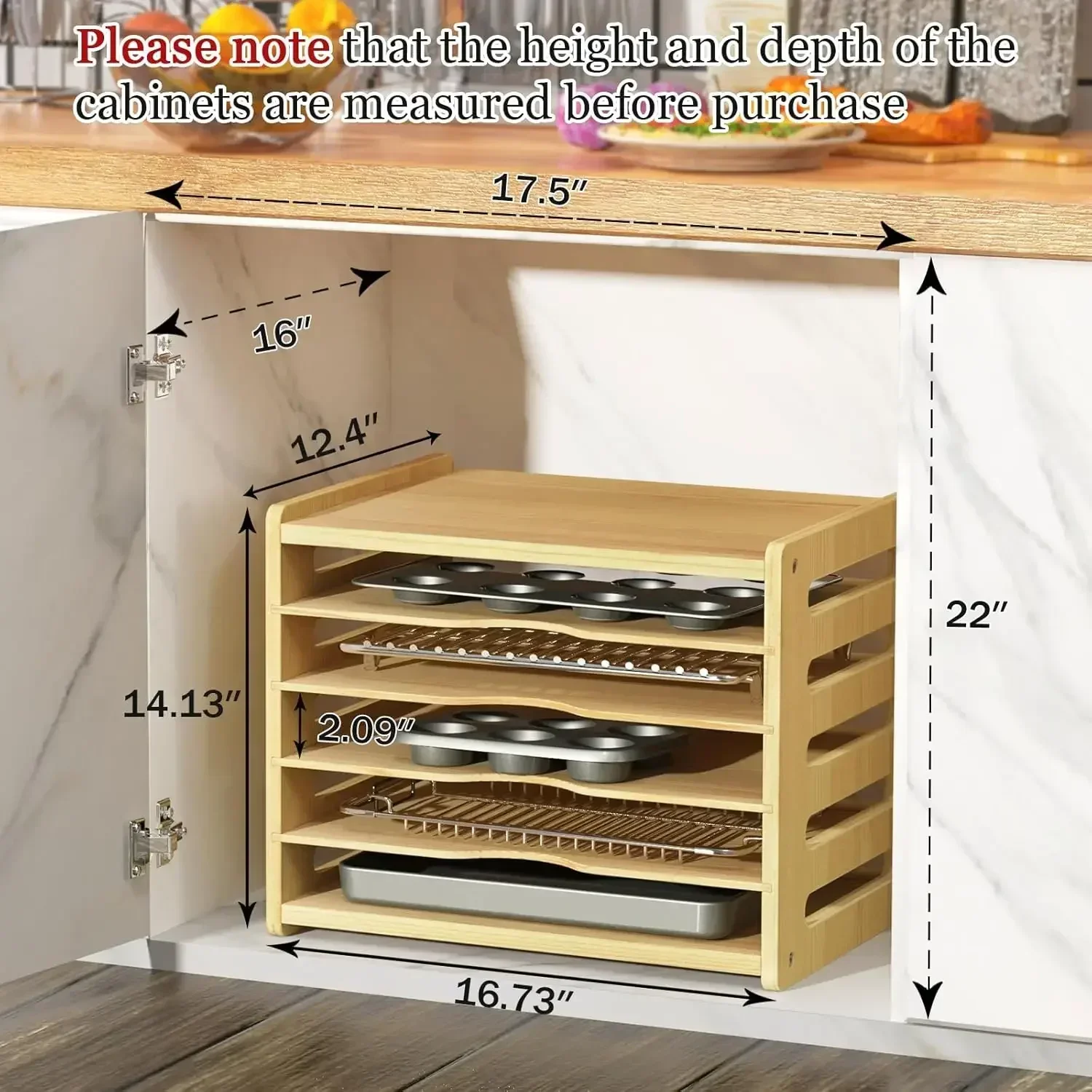 XMSJ-Sale6 Tier Wooden Cabinet - Kitchen Cabinet Baking Organizer 리뷰 및 가격