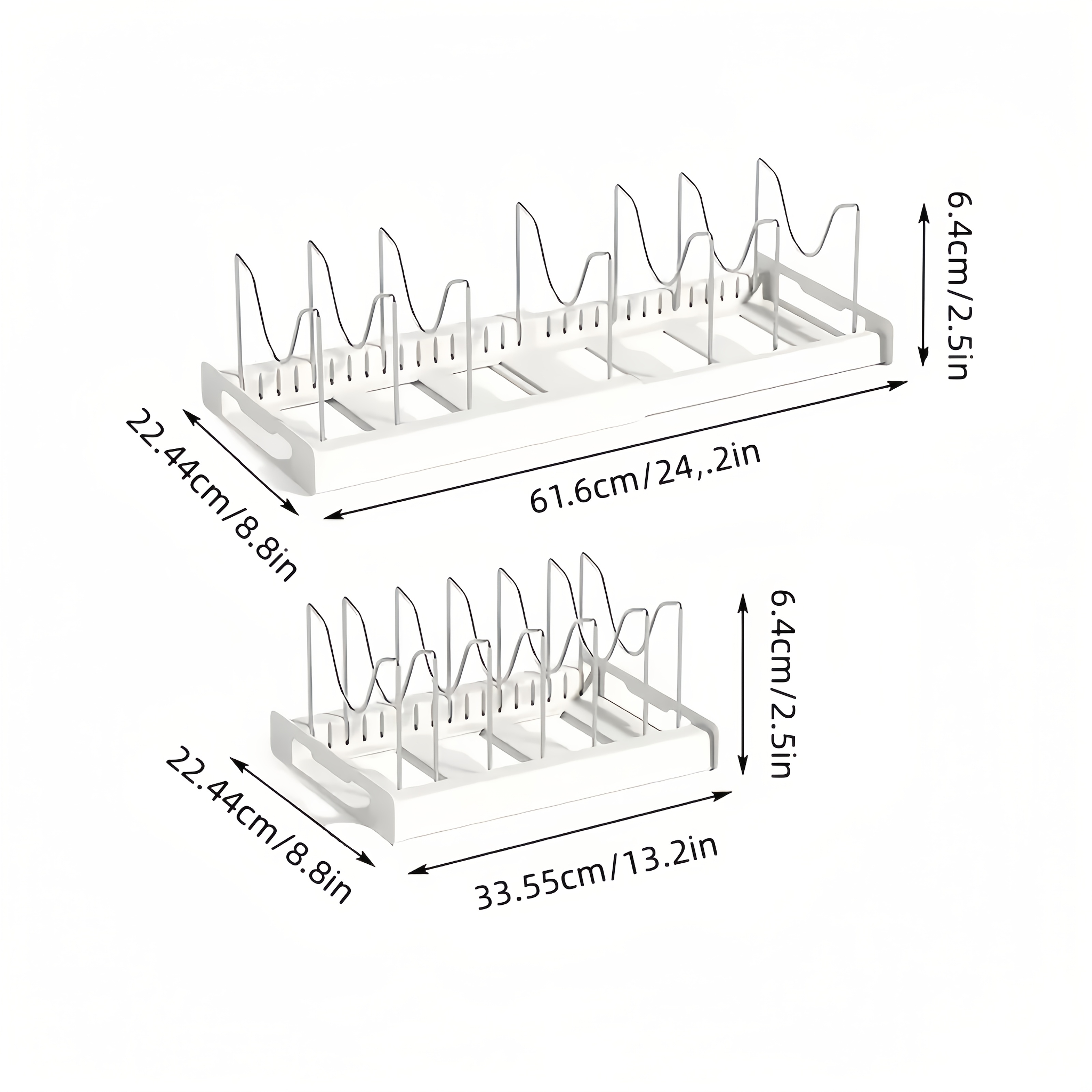 Cookware Organizer Rack, Expan - Kitchen Cabinet Baking Organizer 리뷰 및 가격