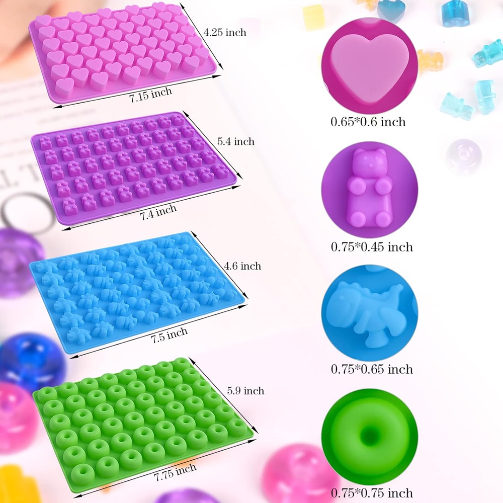 6Pcs Candy Silicone Moulds wit - Kitchen Baking Tray Set 리뷰 및 가격