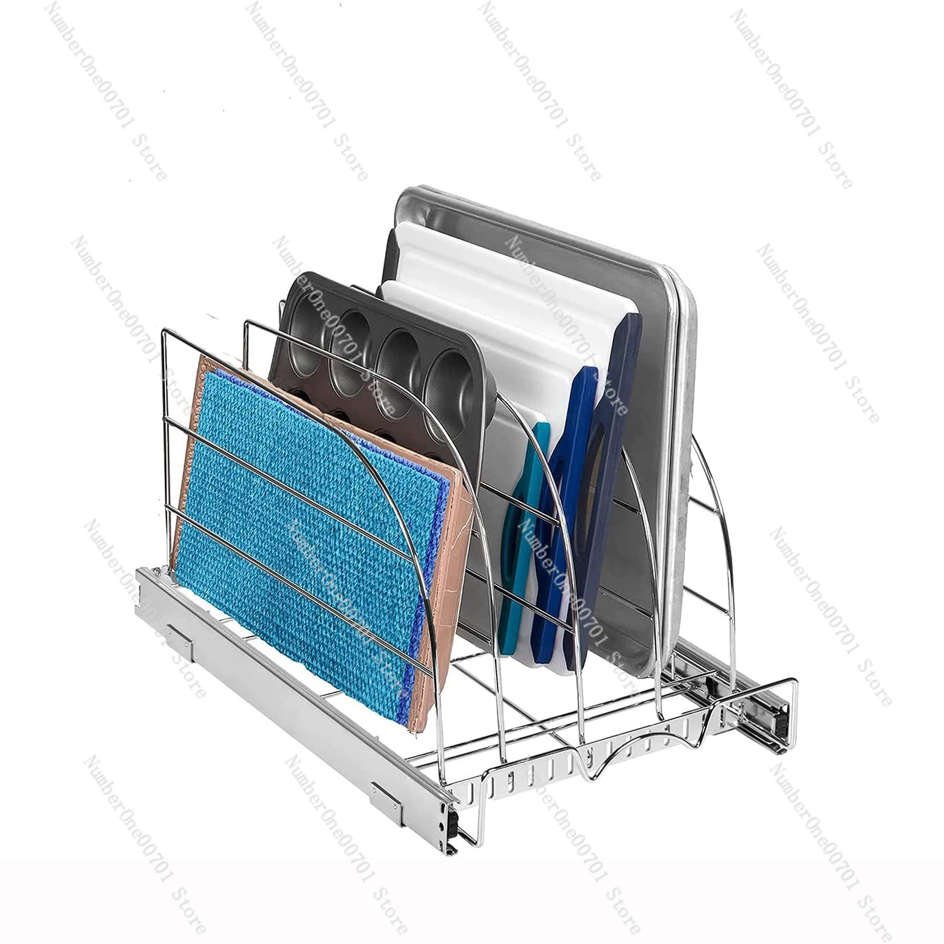 Slide-Out Kitchen Cabinet Orga - Kitchen Baking Sheet Organizer 리뷰 및 가격