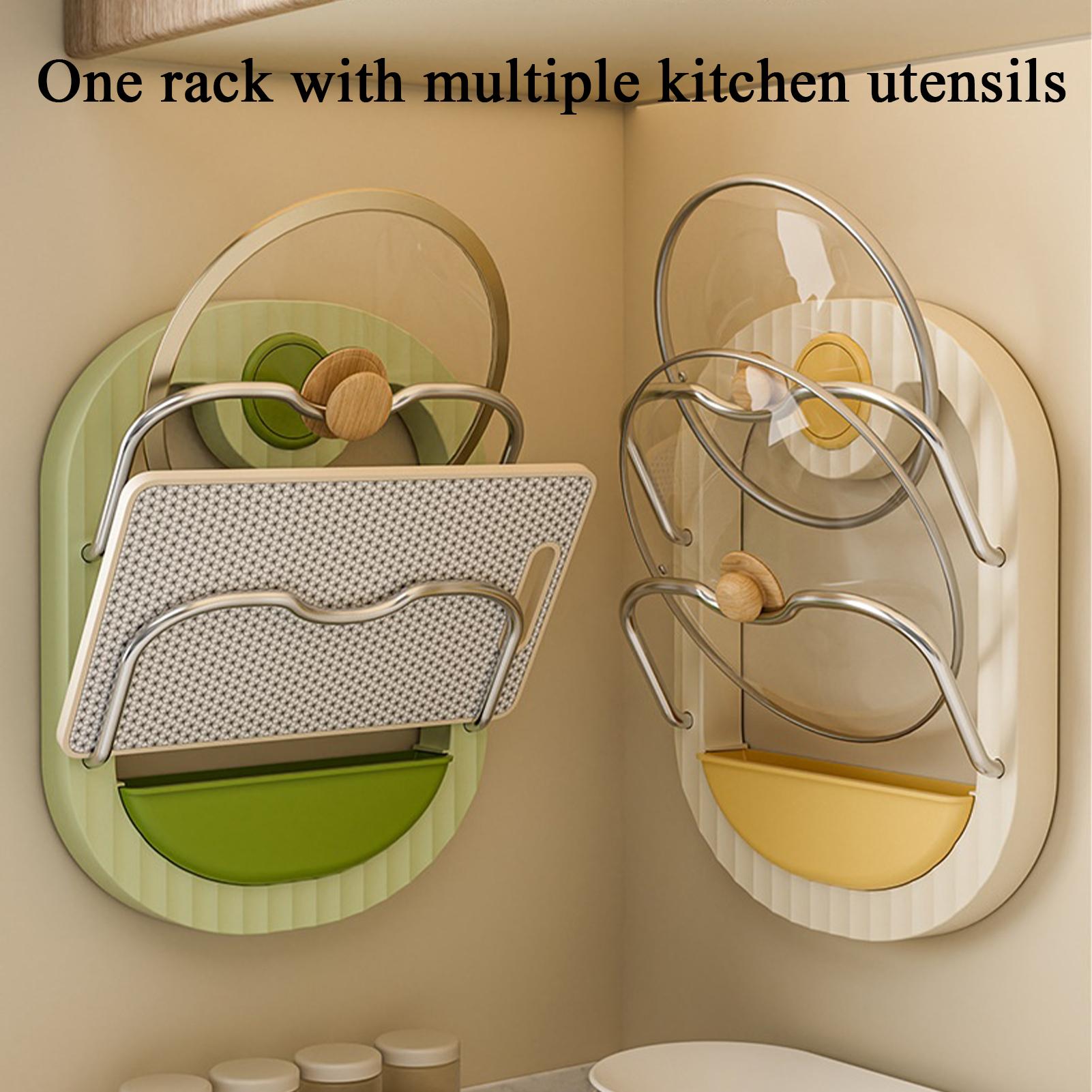Pot Lid Rack 2-Tier Wall Mount - Kitchen Cabinet Baking Organizer 리뷰 및 가격