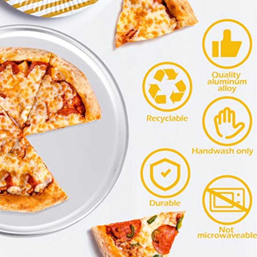 Pcs Pizza Pan Bulk Restaurant  - Kitchen Baking Tray Set 리뷰 및 가격
