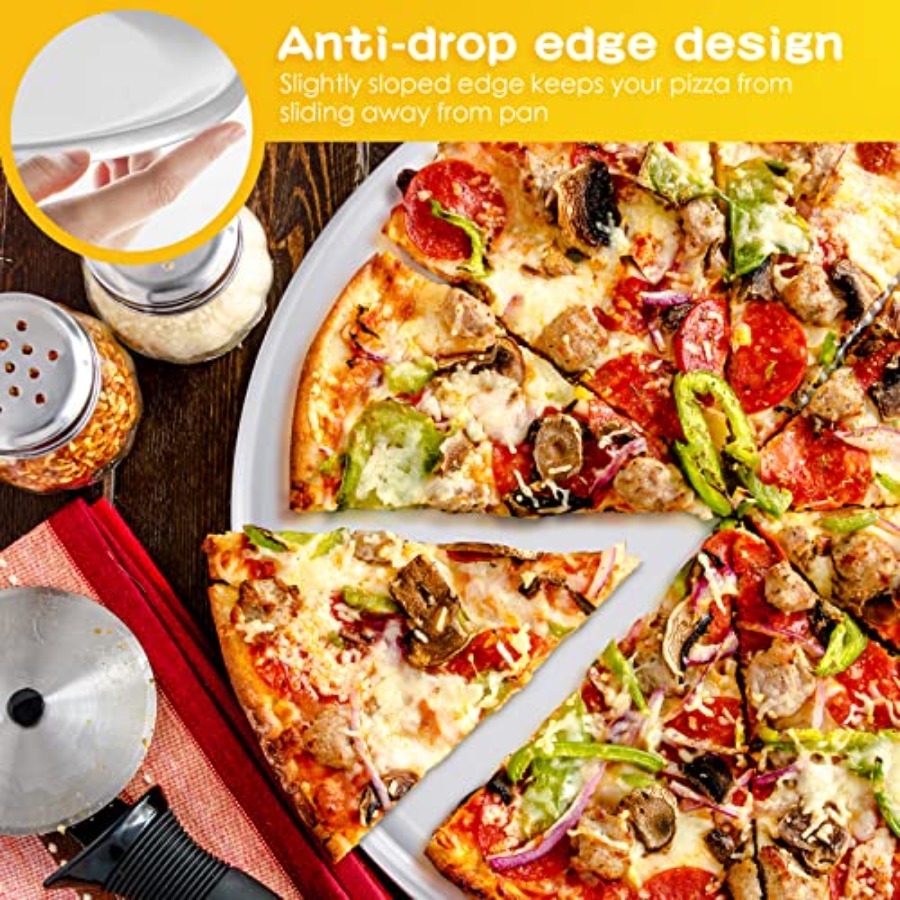 Pcs Pizza Pan Bulk Restaurant  - Kitchen Baking Tray Set 리뷰 및 가격