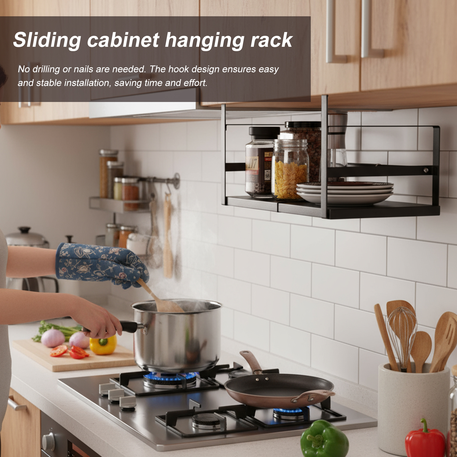 Expandable Cabinet Organizer S - Kitchen Cabinet Baking Organizer 리뷰 및 가격