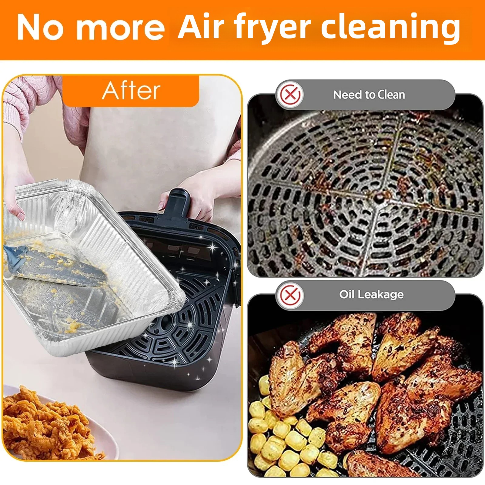 50/100pcs Aluminum Foil Trays  - Kitchen Baking Tray Set 리뷰 및 가격