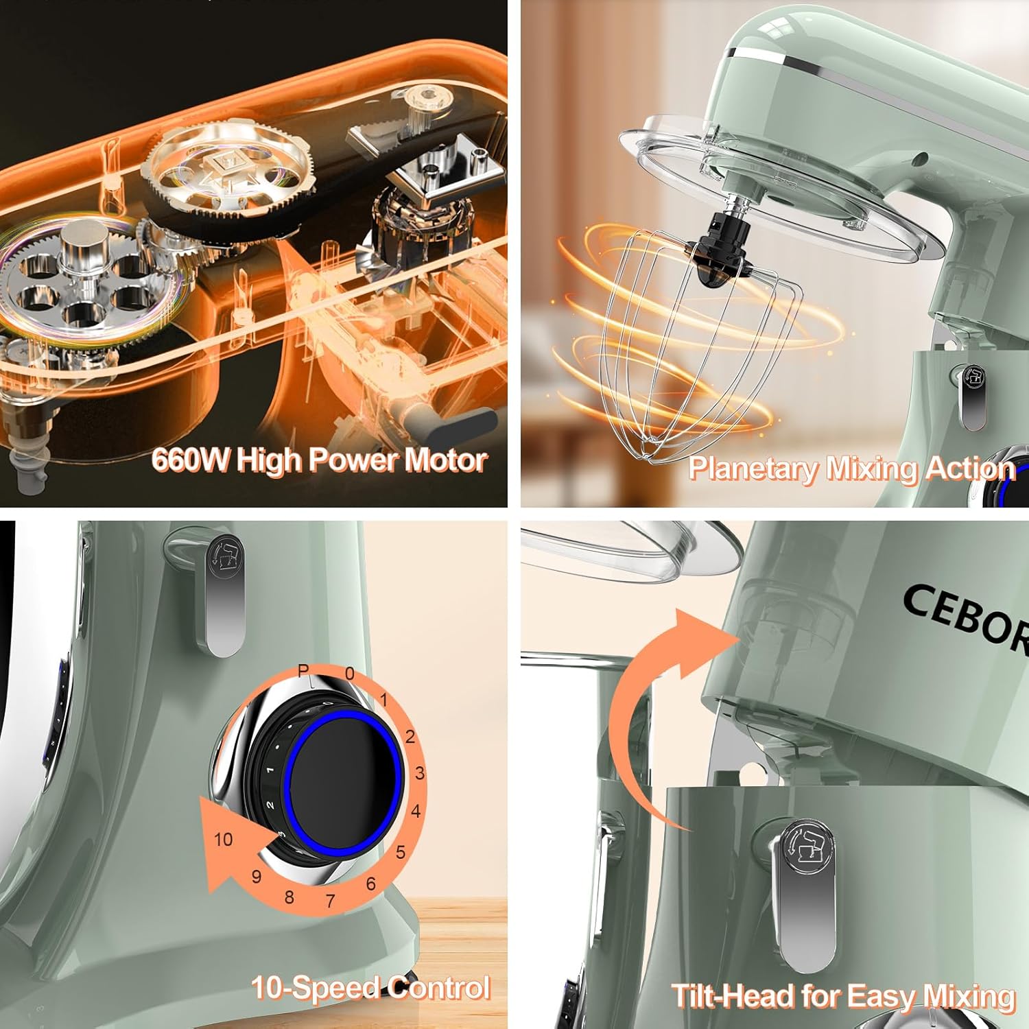 3-IN-1 Electric Stand Mixer, 6 - Kitchen Baking Mixer 리뷰 및 가격