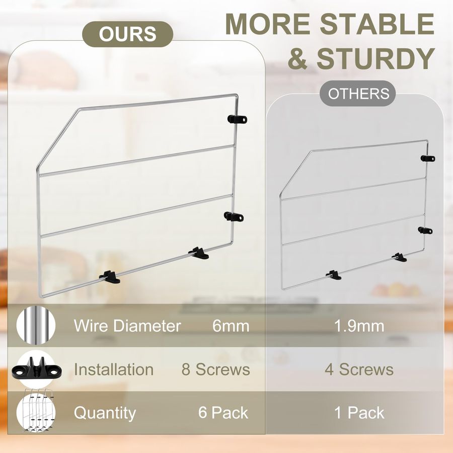 6 Pcs Baking Sheet Organizer 1 - Kitchen Baking Sheet Organizer 리뷰 및 가격