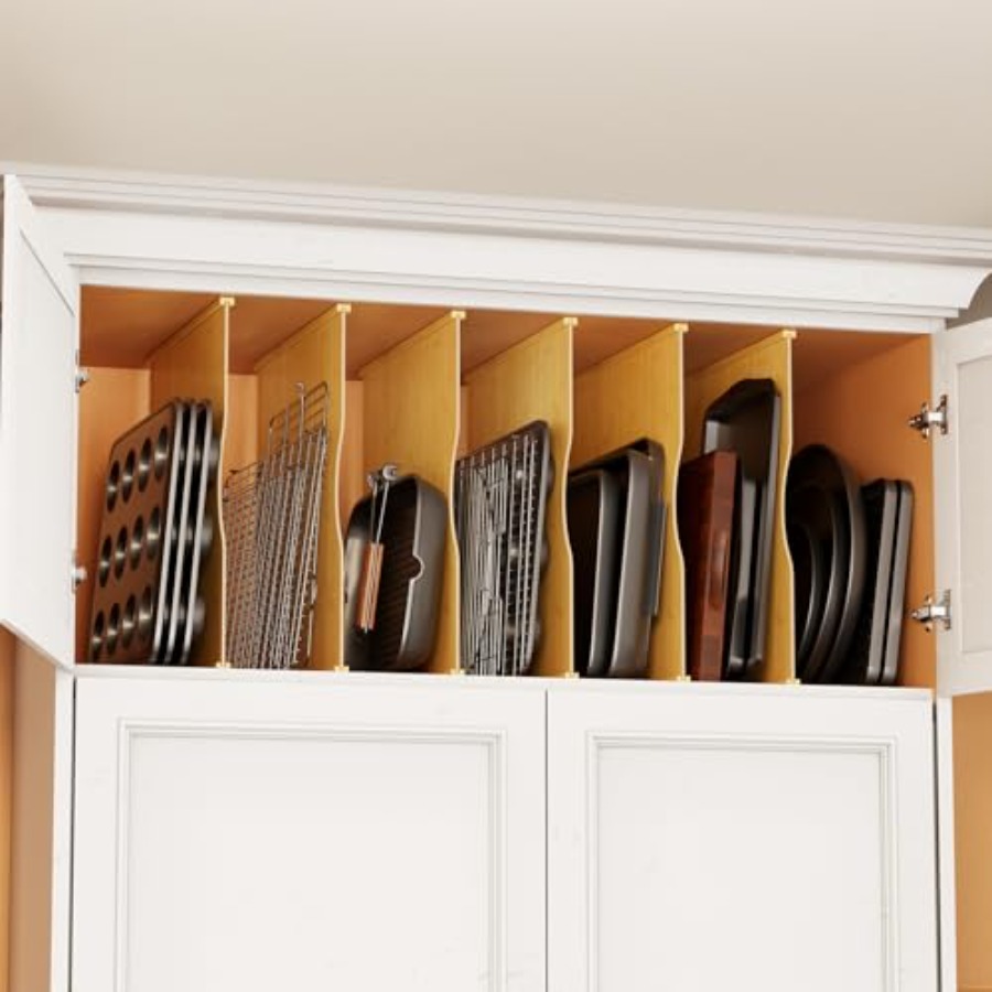 6 Pack Tray Dividers for Cabin - Kitchen Baking Sheet Organizer 리뷰 및 가격
