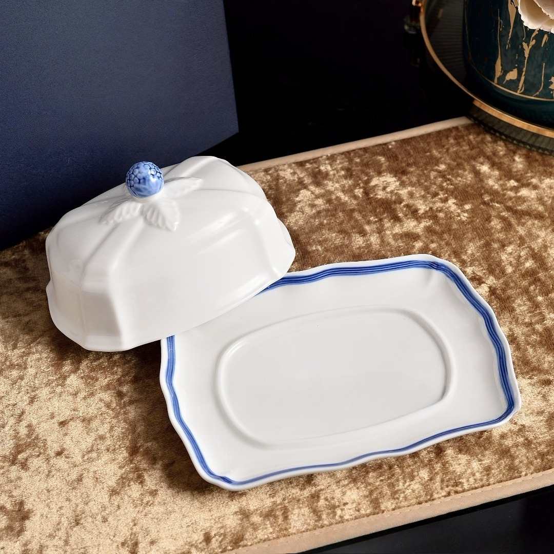 Ceramic Butter Dish with Lid B - Kitchen Baking Tray Set 리뷰 및 가격