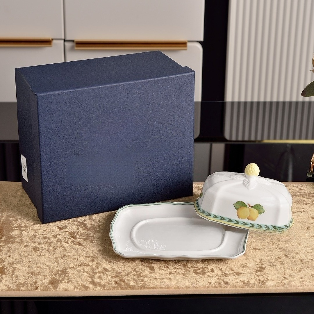 Ceramic Butter Dish with Lid B - Kitchen Baking Tray Set 리뷰 및 가격