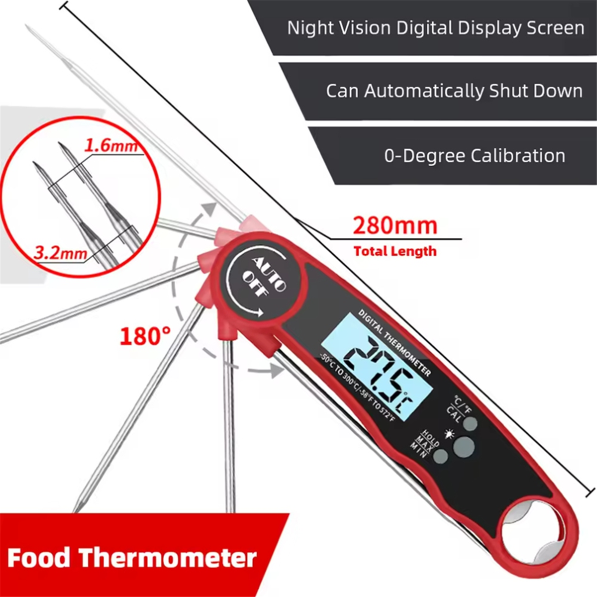 A002 Food Thermometer Kitchen  - Kitchen Baking 리뷰 및 가격