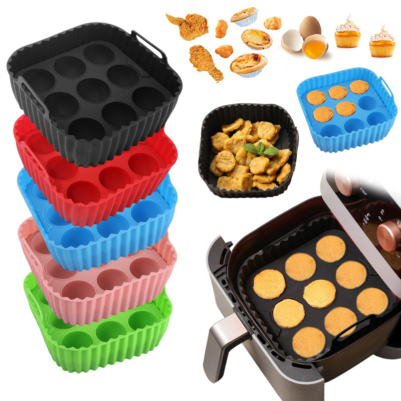 2pcs Silicone Air Fryer Liners - Kitchen Baking Tray Set 리뷰 및 가격