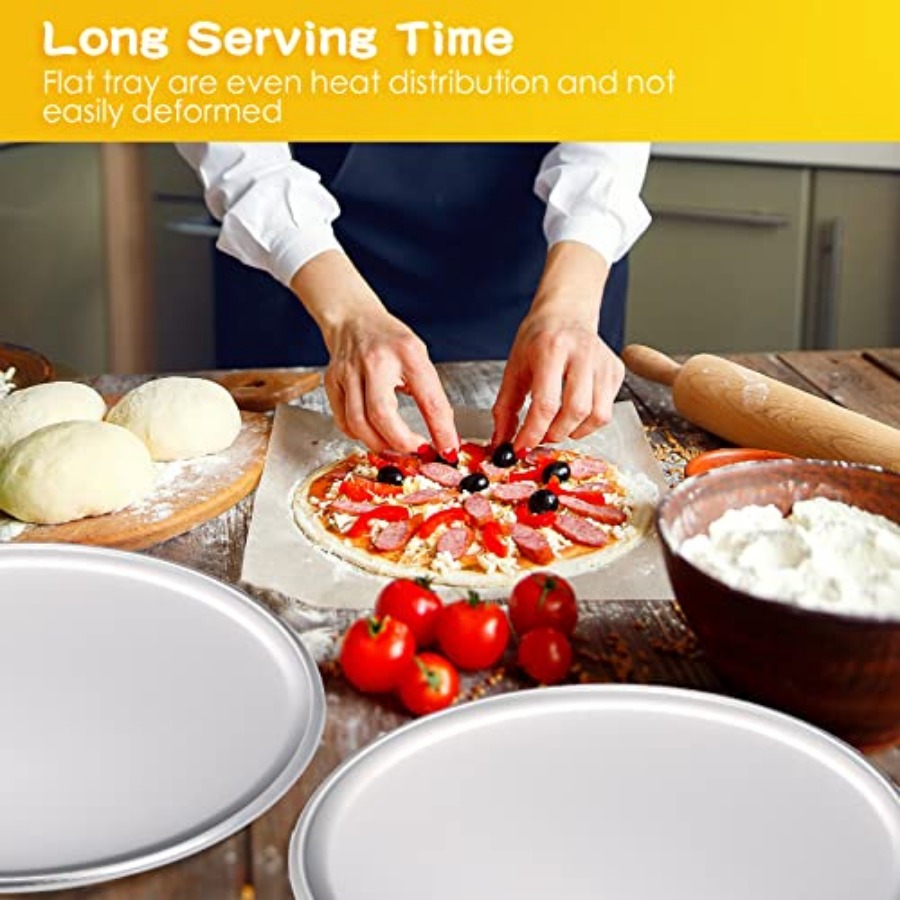 Pcs Pizza Pan Bulk Restaurant  - Kitchen Baking Tray Set 리뷰 및 가격