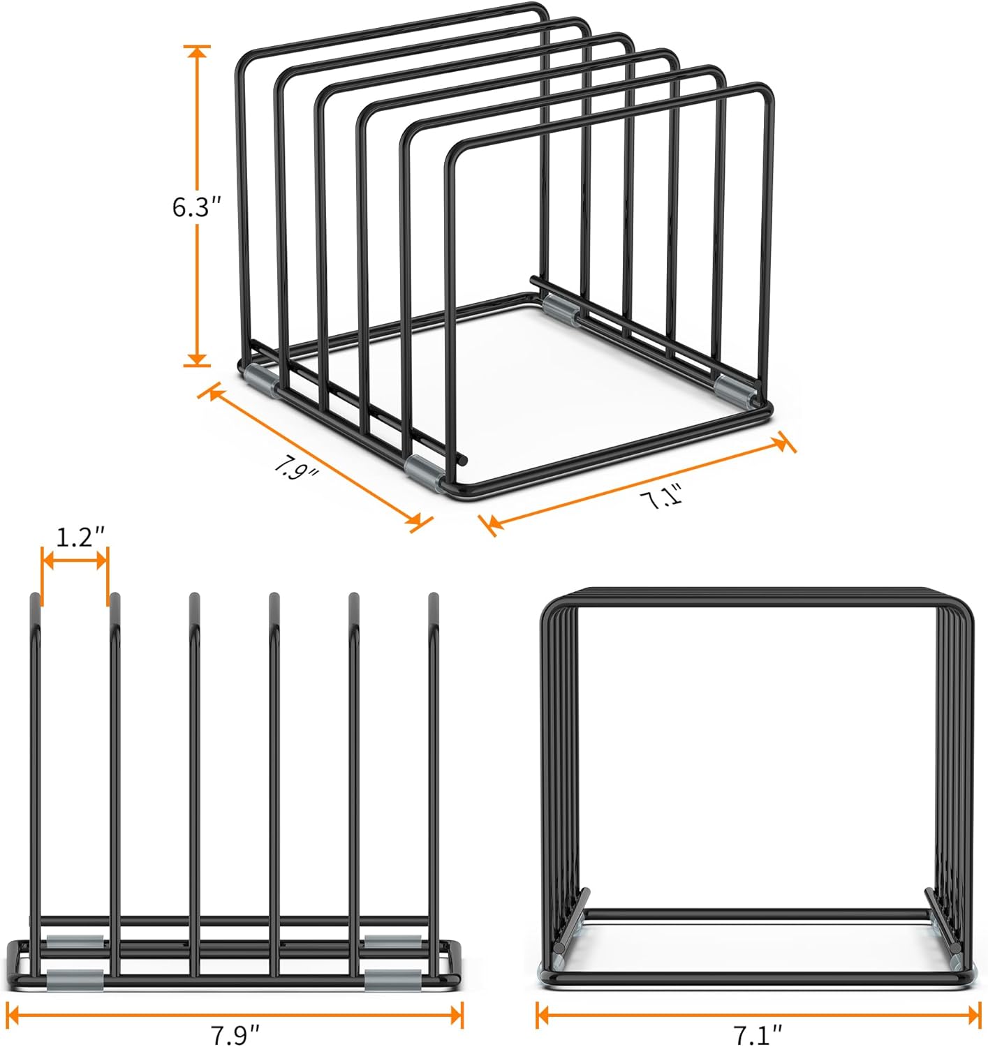 Cutting Board Organizer, 5-Slo - Kitchen Baking Sheet Organizer 리뷰 및 가격
