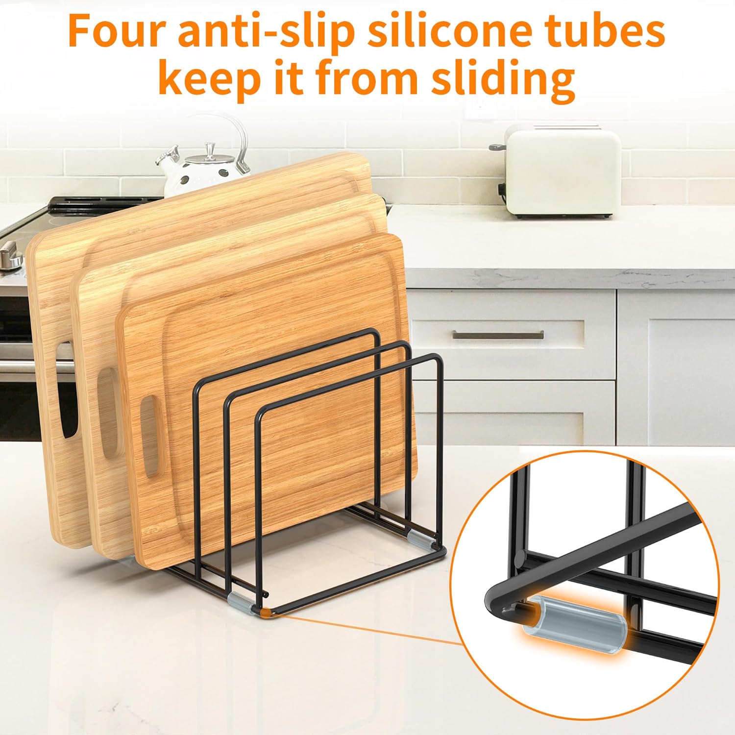 Cutting Board Organizer, 5-Slo - Kitchen Baking Sheet Organizer 리뷰 및 가격