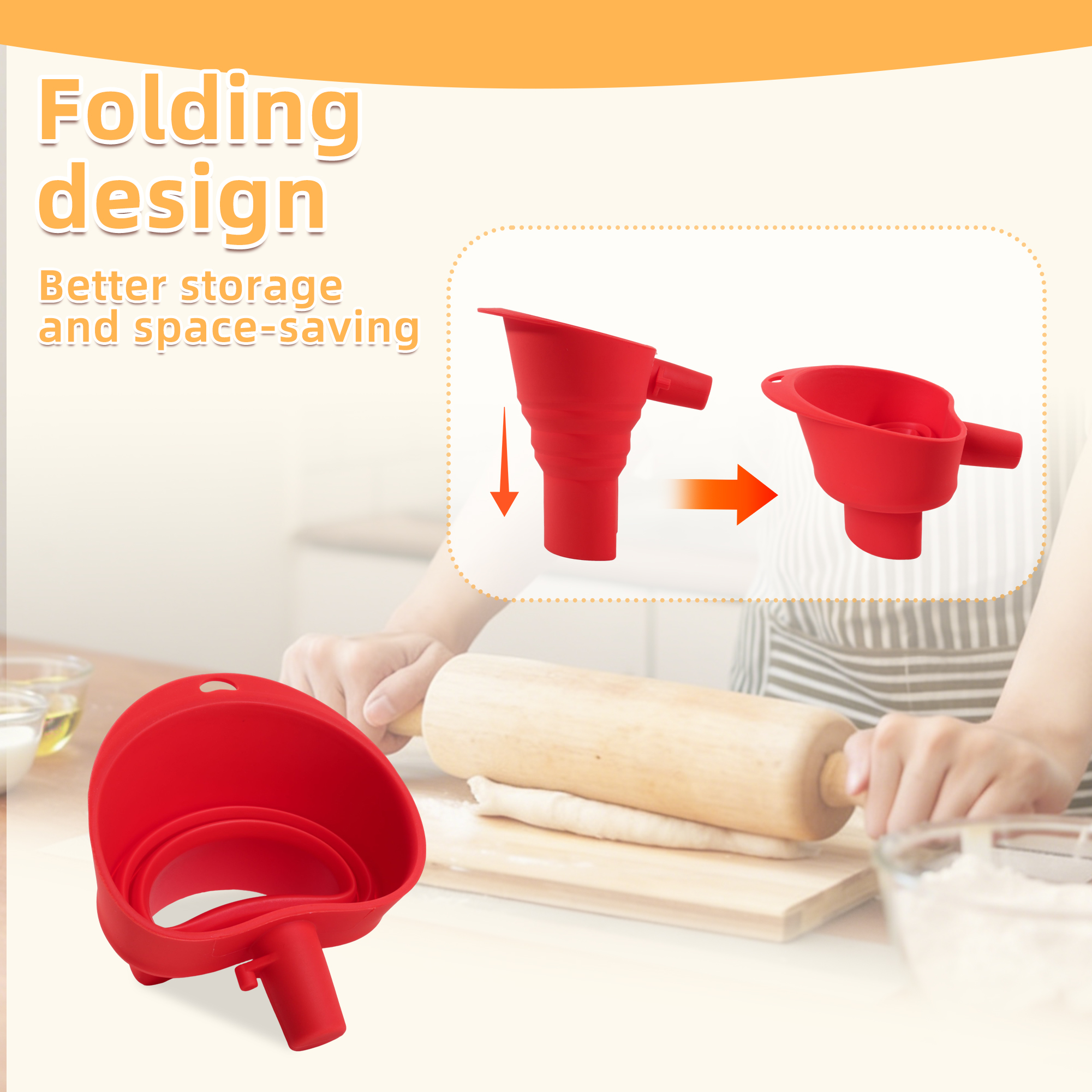 1/3pcs mix Silicone Flour Funn - Kitchen Baking Mixer 리뷰 및 가격